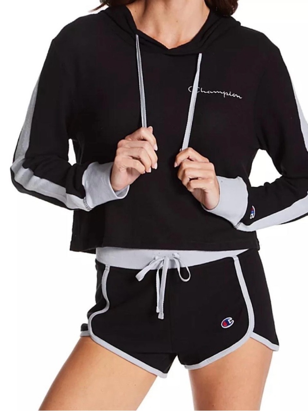 Champion Cropped Hacci Sleep Set